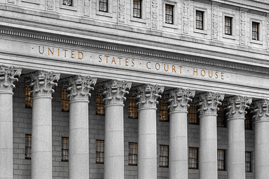 United States Courthouse Close Up view